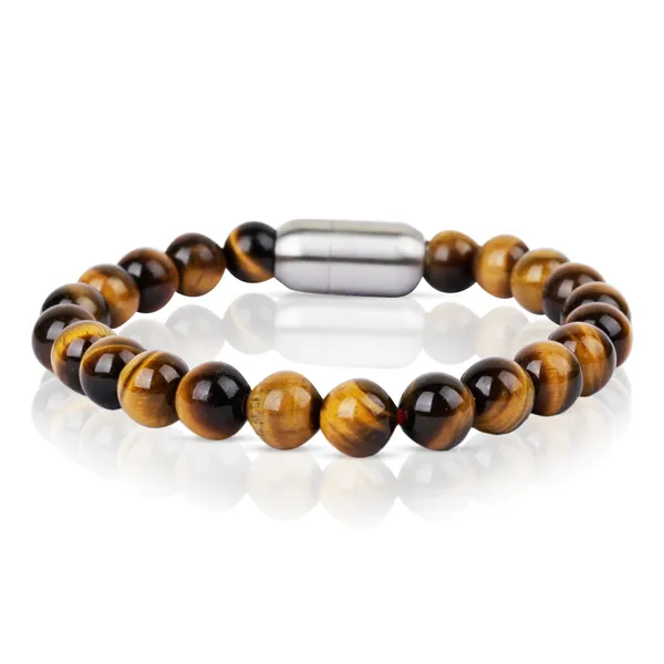 Tiger_Eye_Stone_Bracelet_With_Magnetic_Lock